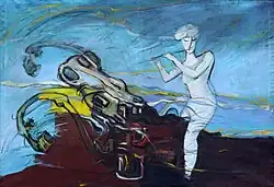 The Shepherdess (1997), oil in canvas, 90 x 130&nbsp;cm