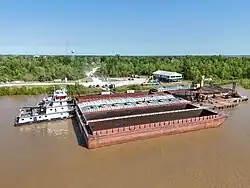 Barge fleeting in Garyville