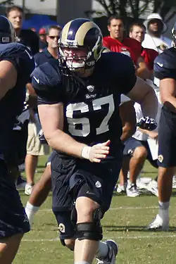 Jones with the Rams during the 2013 offseason