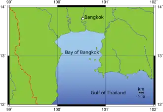 Ang Sila is located in Bay of Bangkok
