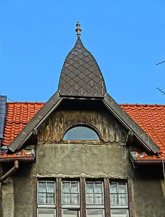 Detail of the gable top