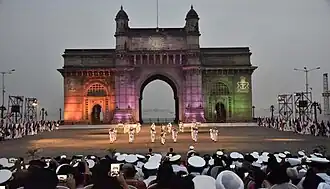 Beating the Retreat and Tattoo Ceremony at the Gateway on Navy Day, 2018