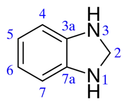 Skeletal formula of benzimidazoline