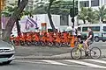 Docking station in Avenida Atlântica, Copacabana