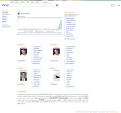 A screenshot of Bing xRank