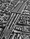 Aerial photograph of Snow Hill station from 1948