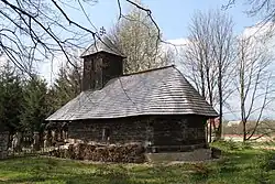 Wooden church in Podu Broșteni