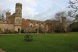Bishop's Palace ruined portions, walls and well house