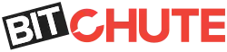 A tilted black square with white text reading "BIT", followed by red text reading "CHUTE"