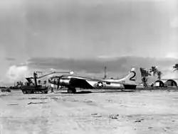 USAF Boeing B-17 Flying Fortress drone aircraft at Eniwetok Airfield in 1948 for Operation Sandstone nuclear test