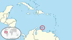 Location of Bonaire