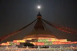 Boudhanath in the full moon night of Buddha Jayanti