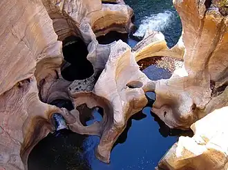 Potholes at Bourke's Luck near Graskop.