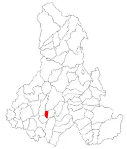 Location in Harghita County