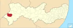 Location of Dormentes in Pernambuco