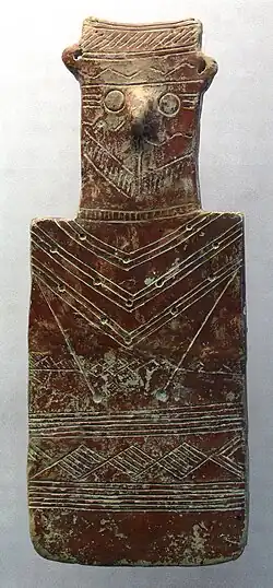 Image 50Cypriot cult image. 'Red Polished Ware', 2100–2000 BC. Museum zu Allerheiligen (from History of Cyprus)