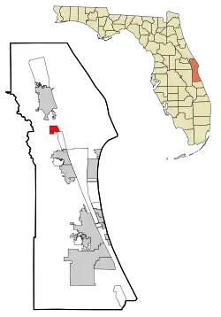Location in Brevard County and the state of Florida