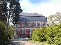 Manor house during renovation in 2023