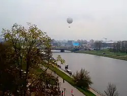 Czerwieński and Poleski Boulevard seen from the Grunwald Bridge