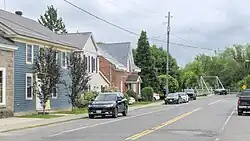 Looking south along Grenville Street in Burritts Rapids