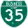 Business Interstate 35-D marker