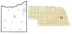 Location of Abie, Nebraska