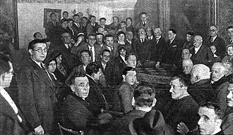Nájera at Cruzadista meeting, 1933