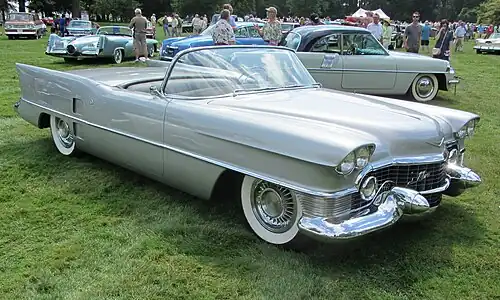 Cadillac Le Mans concept revised by GM stylists with quad headlights and sleeker fins