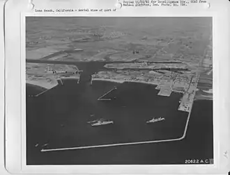 The Port and Back Channel, prior to the construction of the pontoon bridge, circa 1941