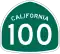 State Route 100 marker