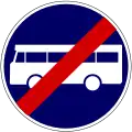 End of buses lane