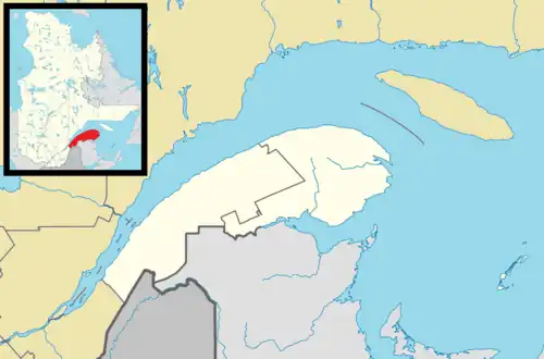 Bonaventure is located in Eastern Quebec
