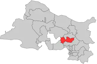 Situation of the canton of Vitrolles in the department of Bouches-du-Rhône