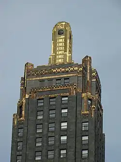 Detail of the Carbide & Carbon Building, Chicago, Illinois, 1929.