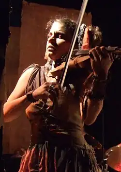 Carla Kihlstedt performing with Sleepytime Gorilla Museum, Austria, November 2007