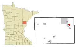 Location of the city of Thomson within Carlton County, Minnesota