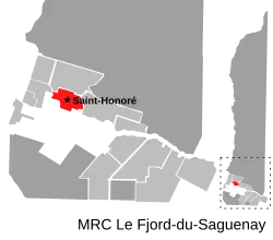 Location of Saint-Honoré