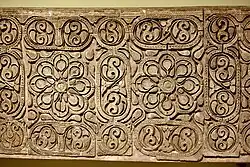 Carved stucco panel from Samarra (9th century), in Style B (from the Iraq Museum)