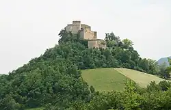 Castle of Rossena near Castle of Canossa