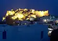 The castle of Kythira by night