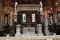 Genoa, Cathedral. Chapel of St. John the Baptist. All of the stained-glass windows in the chapel were created by De Matteis in 1876.