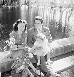 Princess Shahnaz with her parents in Tehran during the Second World War. Photo by Cecil Beaton