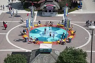 A splash area at Cedar Point, Sandusky, Ohio, U.S.