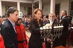 Jewish Hanukkah in La Moneda Palace, Santiago.