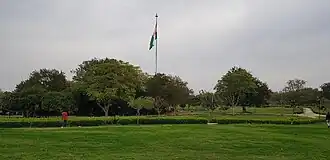 Green lawn of Central Park, Jaipur