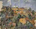 Maisons sur la colline, Provence (Houses on the Hill) by Paul Cézanne, c. 1904-1906[a]
