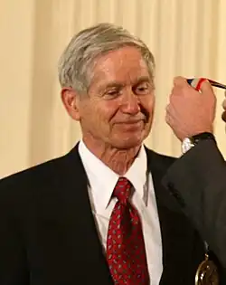Image 4Charles Keeling, receiving the National Medal of Science from George W. Bush, in 2001 (from History of climate change science)