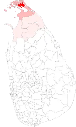 Location of Chavakachcheri