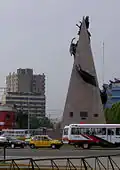 Monument to Jorge Chávez in Lima, Perú