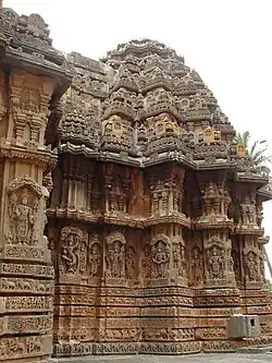 Star pointed shrine architecture, Chennakeshava temple at Aralaguppe